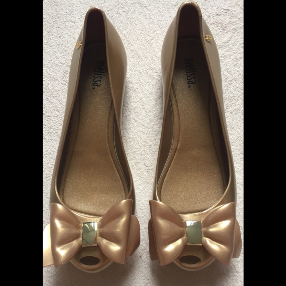 Melissa Women’s UltraSweet Girl XIV, Sz 8 Gold NEW